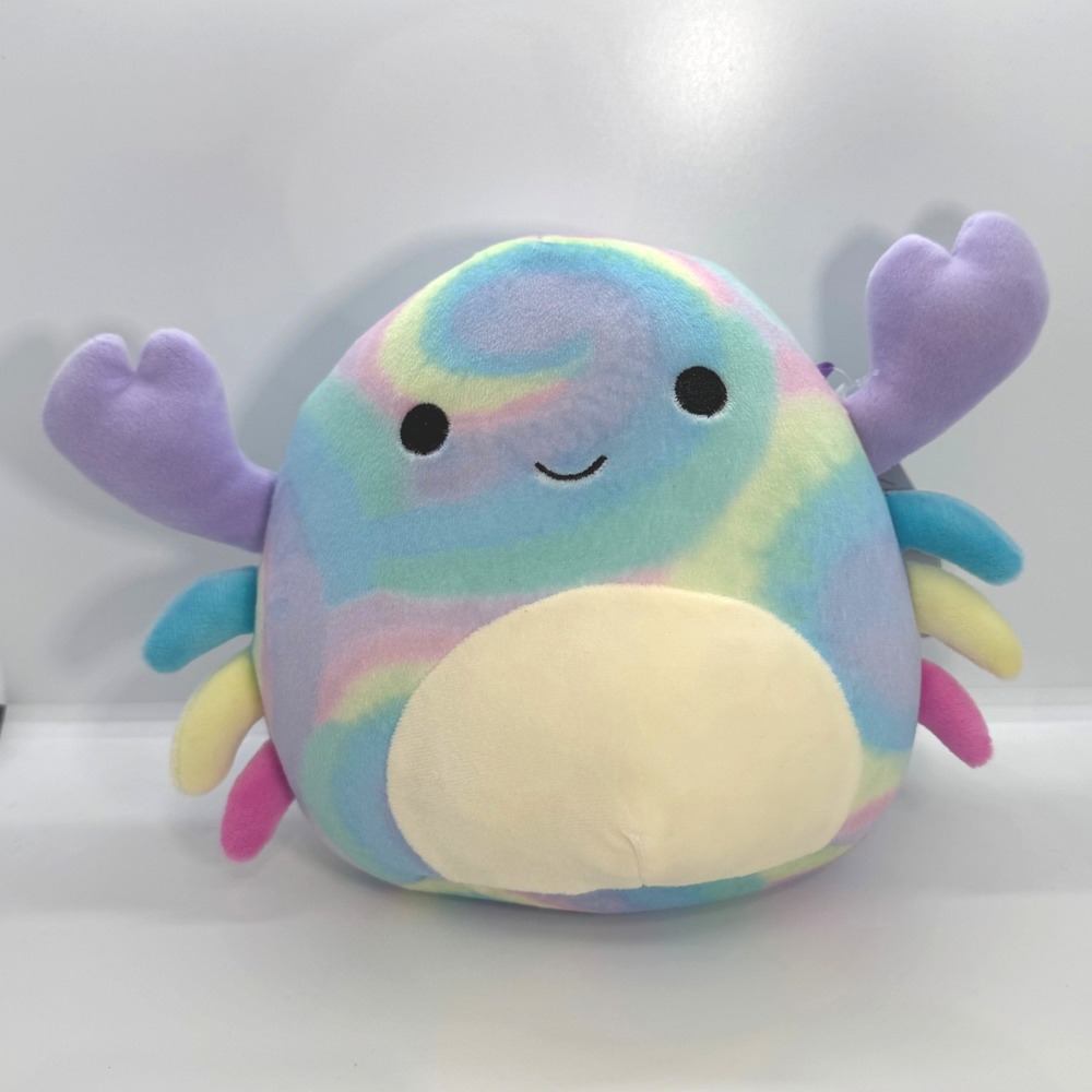NEW Kellytoy Squishmallows Christabel the Crab 7" Pastel Tie Dye‎ Plush S7 #1154